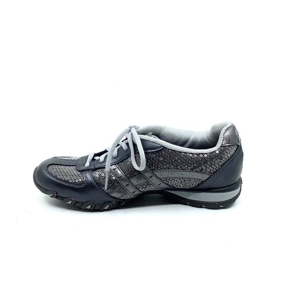 Skechers Silver Metallic Active Shoes - Picture 1 of 8